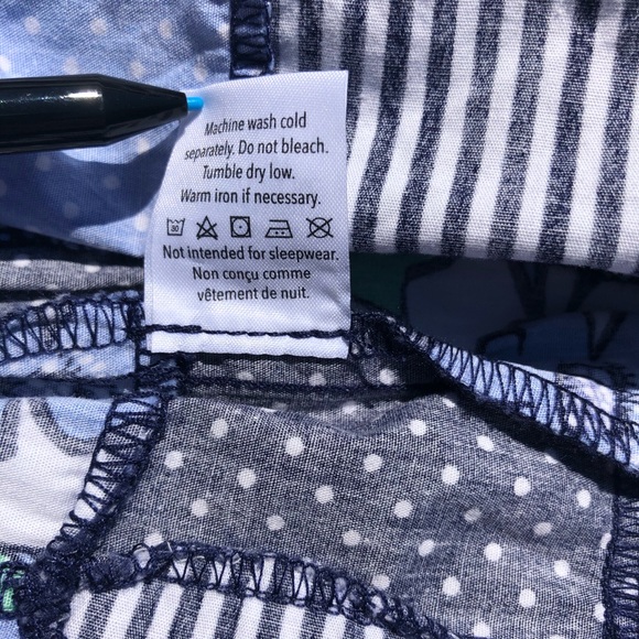 Gymboree Girls Blue/White & Green Patchwork Cotton Skirt Size 4 - Picture 7 of 9